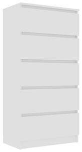 Drawer Sideboard White 60x35x121 cm Engineered Wood
