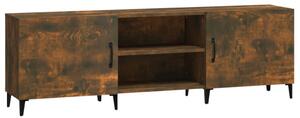 TV Cabinet Smoked Oak 150x30x50 cm Engineered Wood
