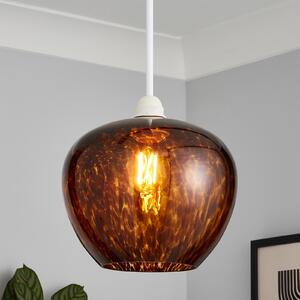 Tortoise Shell Glass Easy Fit Shade
