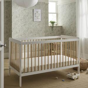 CuddleCo Nola Cot Bed, Painted Pine White