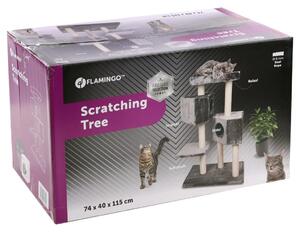 FLAMINGO Cat Scratching Tree Kresko 74x40x115 cm Grey