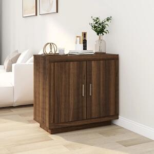 Sideboard Brown Oak 80x40x75 cm Engineered Wood