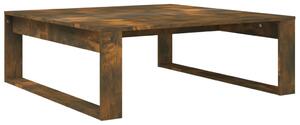 Coffee Table Smoked Oak 100x100x35 cm Engineered Wood
