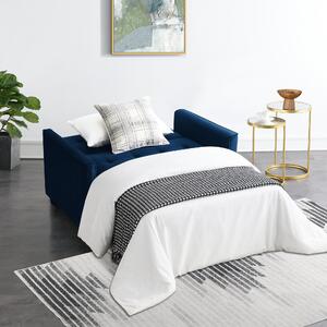 Summer Velvet Sofa Bed Midnight (Blue)