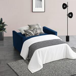 Serena Sofa Bed, Velvet Dark Blue