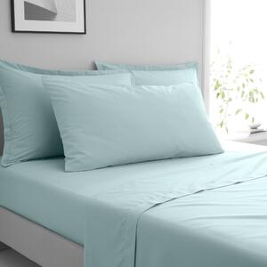 Pure Cotton Large Standard Pillowcase Pair Light Blue