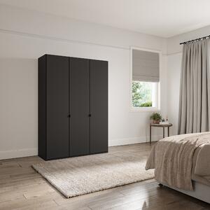 Kahla 1.5m 3 Door Wardrobe Graphite (Grey)