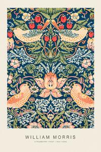 Fine Art Print Strawberry Thief (Special Edition Classic Vintage Pattern) - William Morris, (26.7 x 40 cm)