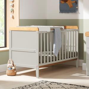 Tutti Bambini Rio Cot Bed with Cot Top Changer and Mattress Light Grey