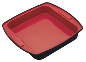 MasterClass Smart Silicone Square Bake Pan 23cm Red