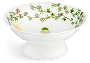 Kähler Hammershøi Christmas bowl on foot Ø23 cm White