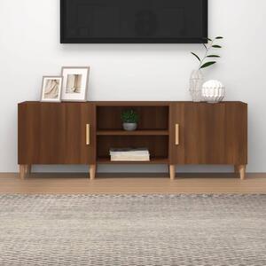 TV Cabinet Brown Oak 150x30x50 cm Engineered Wood