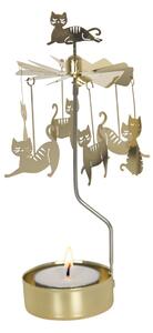 Pluto Design Kattfamilj Angel Chimes Gold