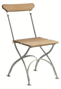 Grythyttan Stålmöbler Bryggeri chair Teak-hot-dip galvanized stand