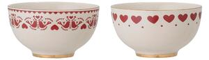 Bloomingville Jolly bowl 2-pack Red