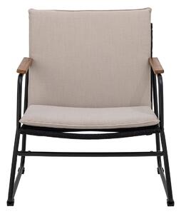 Bloomingville Hampton lounge chair 68x71x76 cm Black-beige