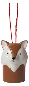 Pluto Design Fox - Christmas tree bauble White-brown