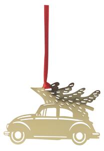 Pluto Design Christmas car Christmas tree bauble Gold