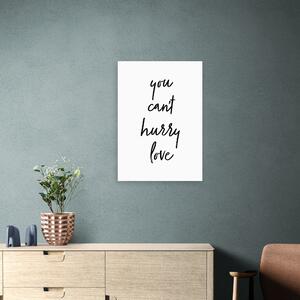 East End Prints You Can't Hurry Love Print White/Black