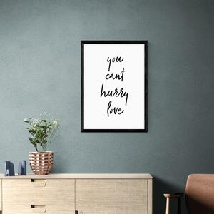You Can't Hurry Love Print White/Black