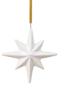 Villeroy & Boch Winter Glow Christmas tree bauble star White-beige