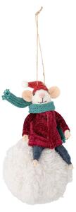 Bloomingville Peo Christmas tree decoration wool Winter mice