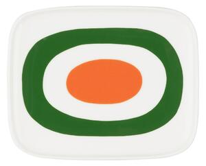 Marimekko Melooni saucer 12x15 cm White-green-orange