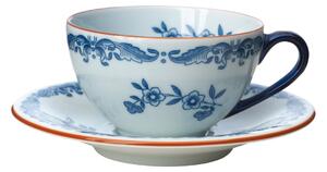 Rörstrand Ostindia cup with saucer 16 cl gift wrap Blue-white