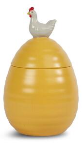 Sagaform Ellen storage jar with lid Ø11.5 cm Yellow