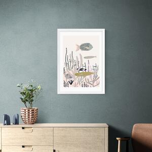 East End Prints Life Under the Sea Print White