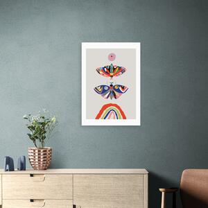 Moth Print MultiColoured