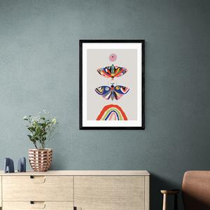 East End Prints Moth Print MultiColoured