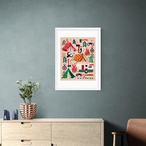 East End Prints Watermelon Camping Kit Print MultiColoured