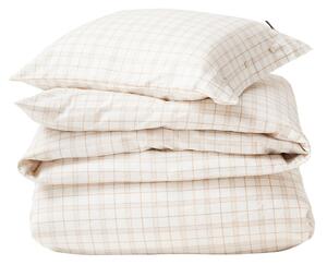 Lexington White/Beige Checked Lyocell/Cotton bed set 50x60 cm, 150x210 cm