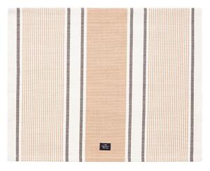 Lexington Striped Organic Cotton tablecloth 40x50 cm Beige