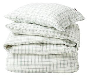 Lexington White/Green Checked Lyocell/Cotton bed set 50x60 cm, 220x220 cm