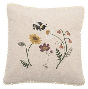 Bloomingville Tibbe cushion 40x40 cm Nature floral