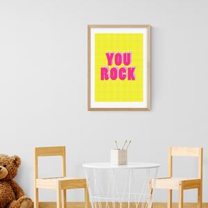 You Rock Print Yellow