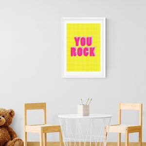 You Rock Print Yellow