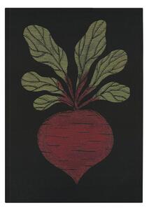 Ekelund Linneväveri Rödbeta kitchen towel 48x70 cm Black-red