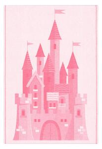 Ekelund Linneväveri Castle baby blanket 72x105 cm Pink