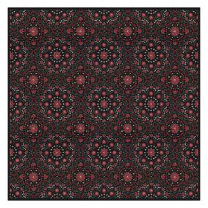 Ekelund Linneväveri Bettys jul tablecloth 145x145 cm Red-black