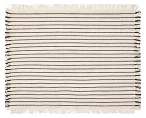 Broste Copenhagen Elouise placemat 41.5x32 cm bone Bone-white black