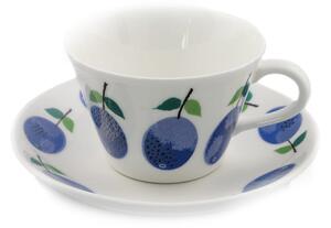Gustavsbergs Porslinsfabrik Prunus coffee cup with saucer 15 cl