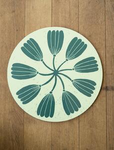 Fine Little Day Wreath coaster Ø21 cm Green