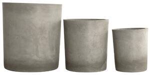 House Doctor Ave pot 3-pack Cement