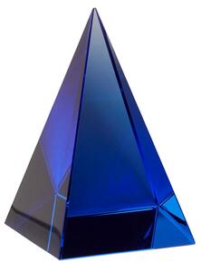 Hübsch Glass Pyramid Blue