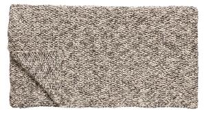 Hübsch Throw hand-knitted 130x200 cm Black-nature