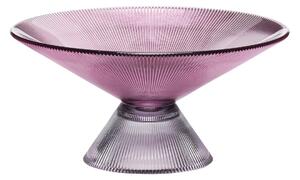 Hübsch Bowl glass Pink-gray