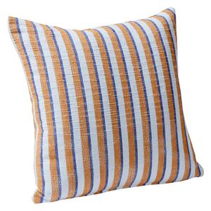 Hübsch Pavilion cotton pillow 50x50 cm Blue-brown